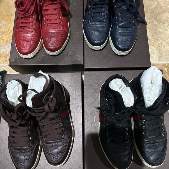 COPY - Men’s Gucci hightop Guccissima sneakers size 8 - Picture 12 of 16